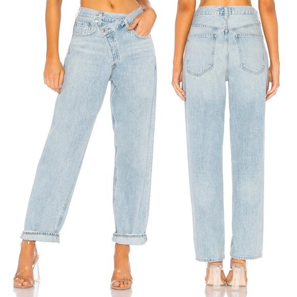 AGOLDE Criss Cross Upsized Jeans in Suburbia Size 24 - Picture 1 of 11